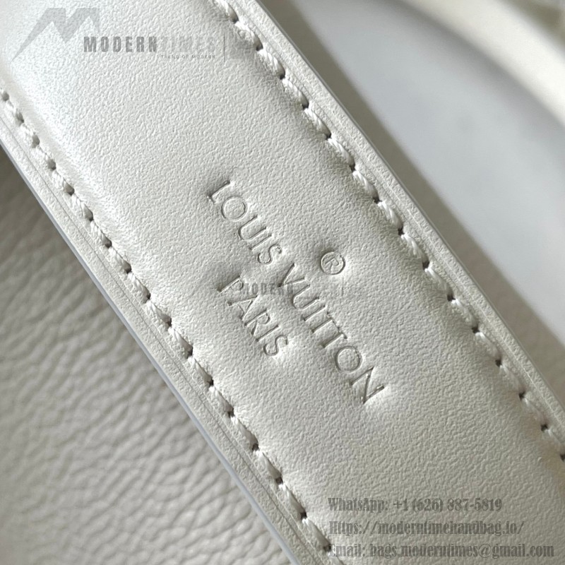 Louis Vuitton Side Trunk BB Handbag M23915 M25072 in Off-White and Light Brown – Premium Leather Replica