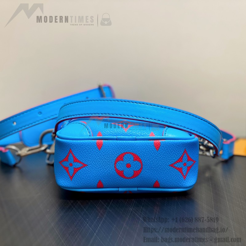 Louis Vuitton Danube PM Crossbody Bag M14685 Blue Monogram Glow – Men’s Replica