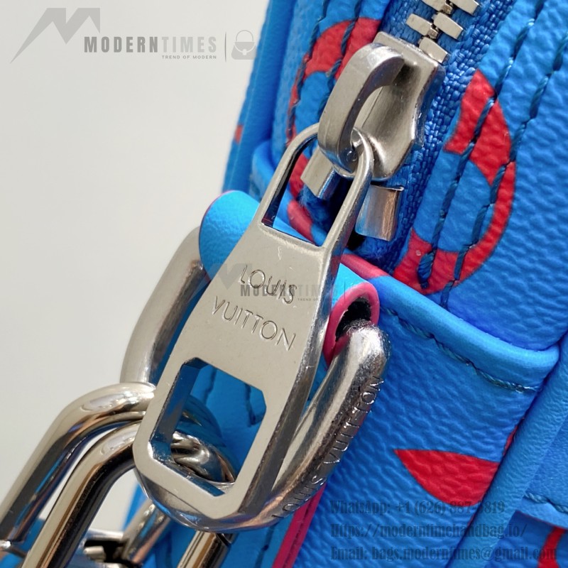 Louis Vuitton Danube PM Crossbody Bag M14685 Blue Monogram Glow – Men’s Replica