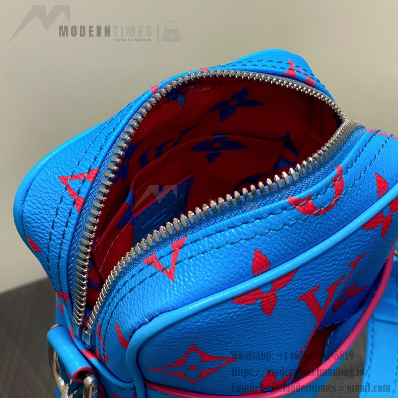 Louis Vuitton Danube PM Crossbody Bag M14685 Blue Monogram Glow – Men’s Replica
