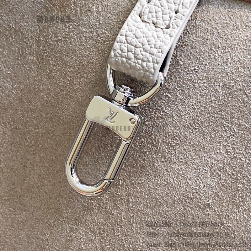 Louis Vuitton Neverfull MM M13758 Lilac Purple Monogram Empreinte Tote Bag