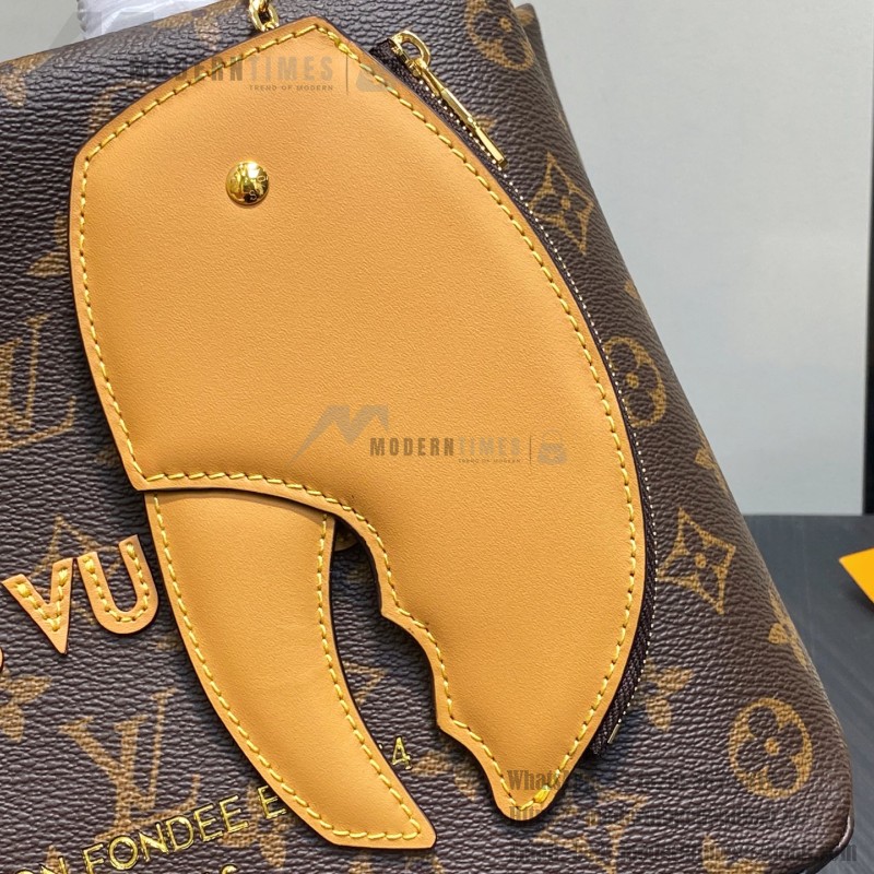 Louis Vuitton M13940 Pharrell & NIGO Small Square Monogram Bag with Clamp