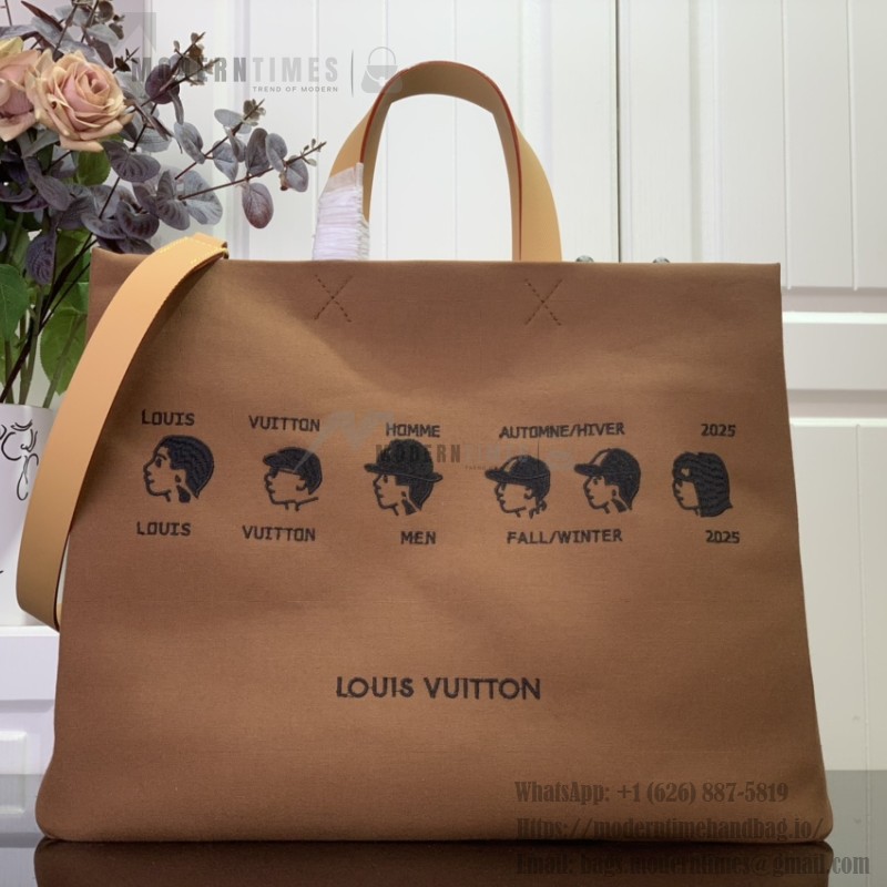 Louis Vuitton PHARRELL and NIGO Collection M15220 Tote Bag 40cm Monogram Embroidered