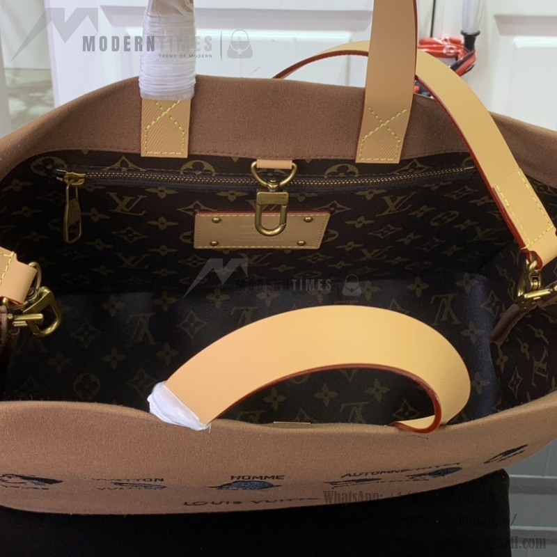 Louis Vuitton PHARRELL and NIGO Collection M15220 Tote Bag 40cm Monogram Embroidered