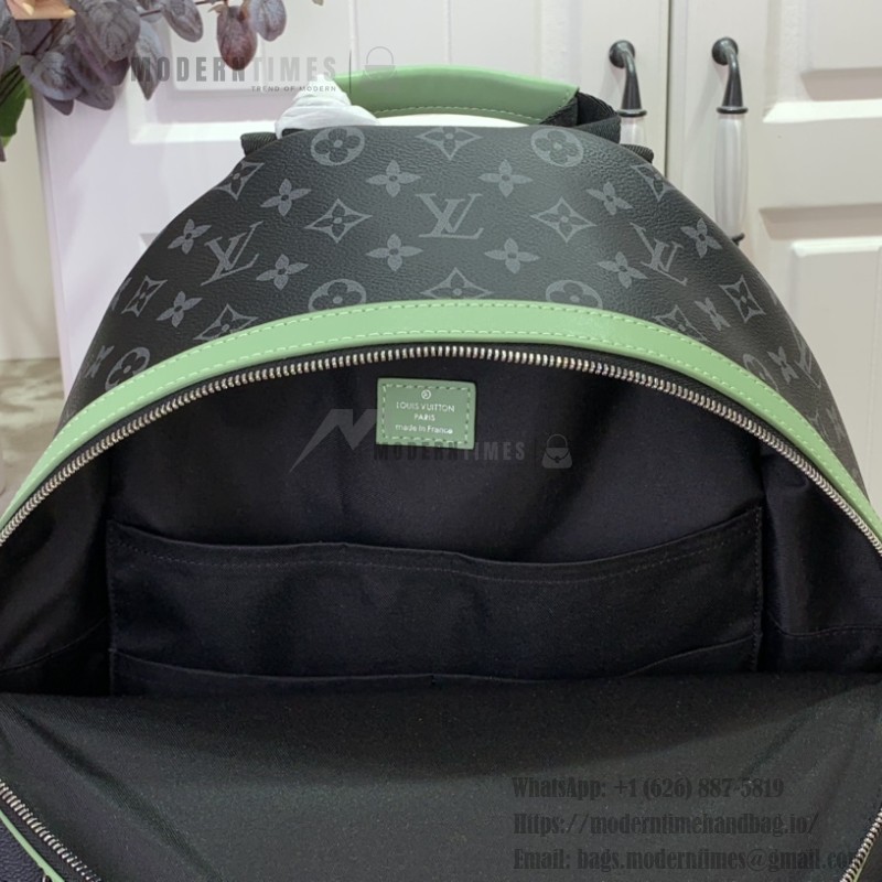 Louis Vuitton - Discovery Backpack PM M25887 Monogram Eclipse Black/Neon Green