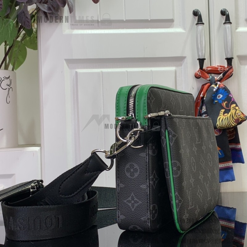 Louis Vuitton Trio Messenger Bag M26052 Black/Green Replica