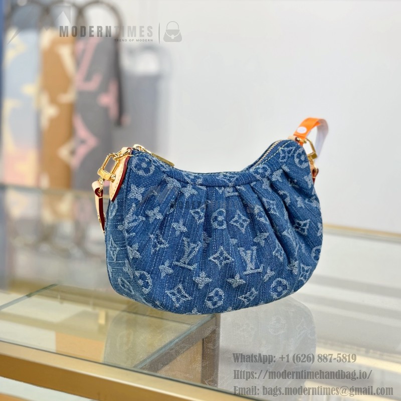 Louis Vuitton Pochette Valley M13571 Denim Blue Replica