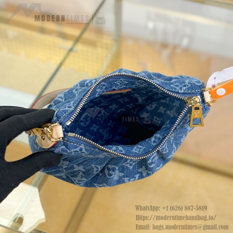 Louis Vuitton Pochette Valley M13571 Denim Blue Replica
