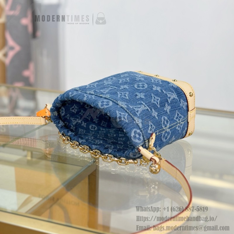 Louis Vuitton Nano Noé Backpack M83043 Denim Blue