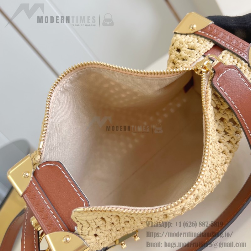 Louis Vuitton Side Trunk M14405 Medium Raffia Leather Replica Handbag