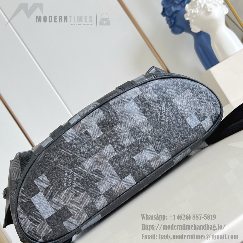 Louis Vuitton Christopher Medium Backpack Damoflage Black Canvas M14952 Replica