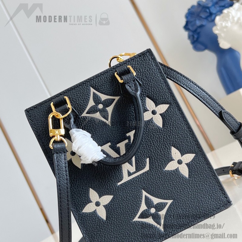 Louis Vuitton Petit Sac Plat M57937 Black Monogram Replica