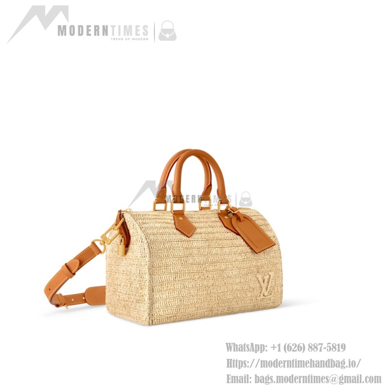Louis Vuitton Speedy 30 Bandoulière Raffia Handbag M14457 Replica