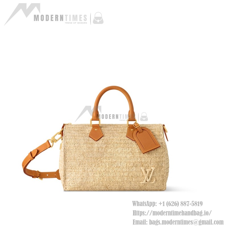 Louis Vuitton Speedy 30 Bandoulière Raffia Handbag M14457 Replica