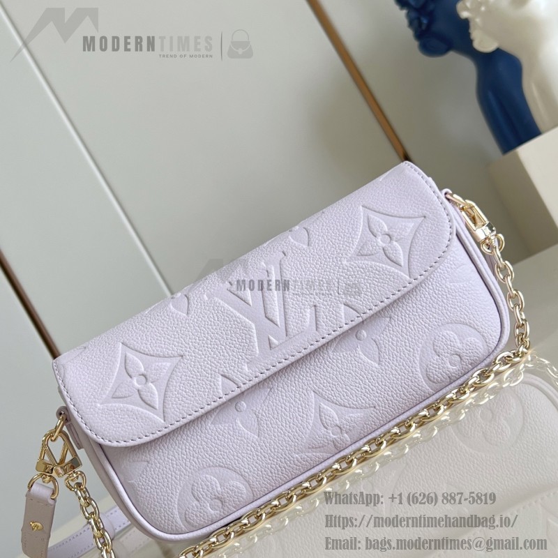 Louis Vuitton Wallet on Chain Ivy M25714 Light Purple Replica Bag
