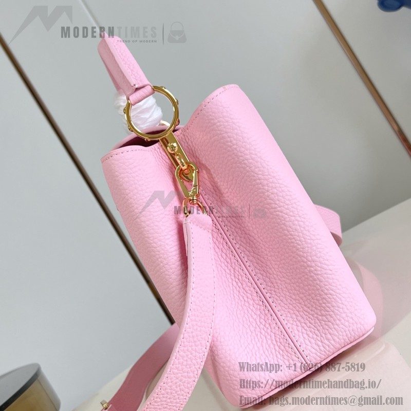 Louis Vuitton Capucines Mini Handbag M24740 Pink Taurillon Leather