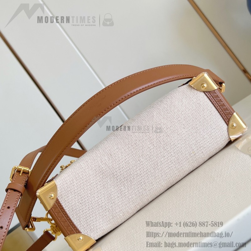 Louis Vuitton Side Trunk MM Natural Canvas M14411 Replica Bag