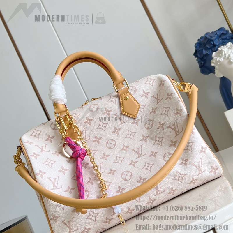 Louis Vuitton Speedy Soft 30 Lucky Handbag M15108 in Monogram Dune Canvas