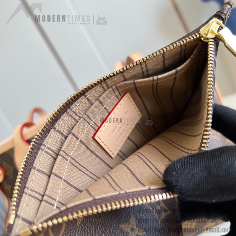 Louis Vuitton Neverfull Small Tote Bag M46979 in Monogram Canvas with Leather Trim