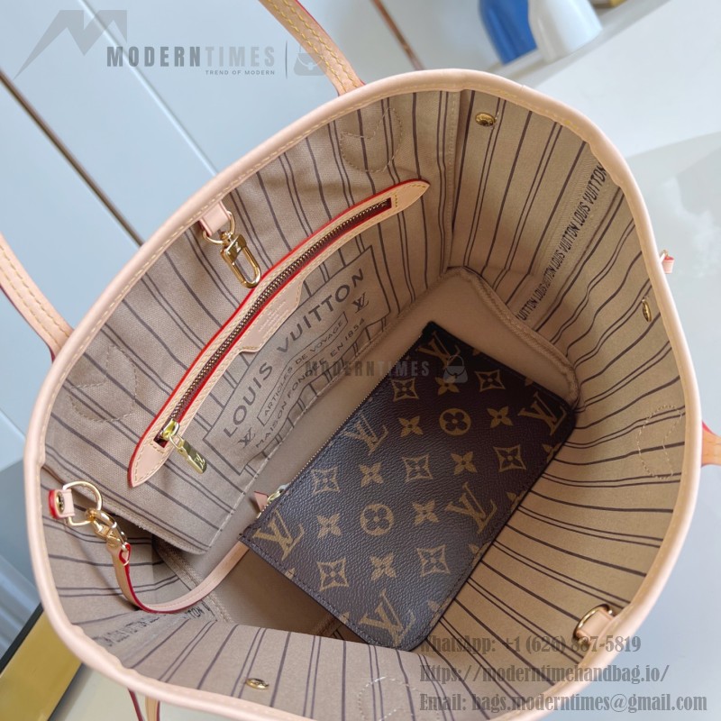 Louis Vuitton Neverfull Small Tote Bag M46979 in Monogram Canvas with Leather Trim