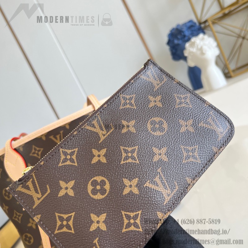 Louis Vuitton Neverfull Small Tote Bag M46979 in Monogram Canvas with Leather Trim