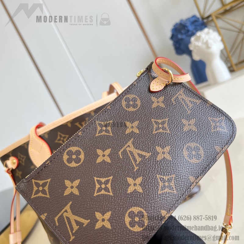 Louis Vuitton Neverfull Small Tote Bag M46979 in Monogram Canvas with Leather Trim