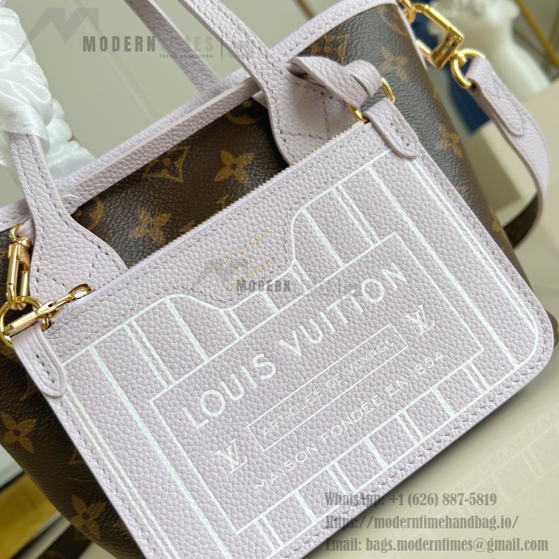 Louis Vuitton Neverfull Bandoulière Inside Out BB Handbag M25656 Purple
