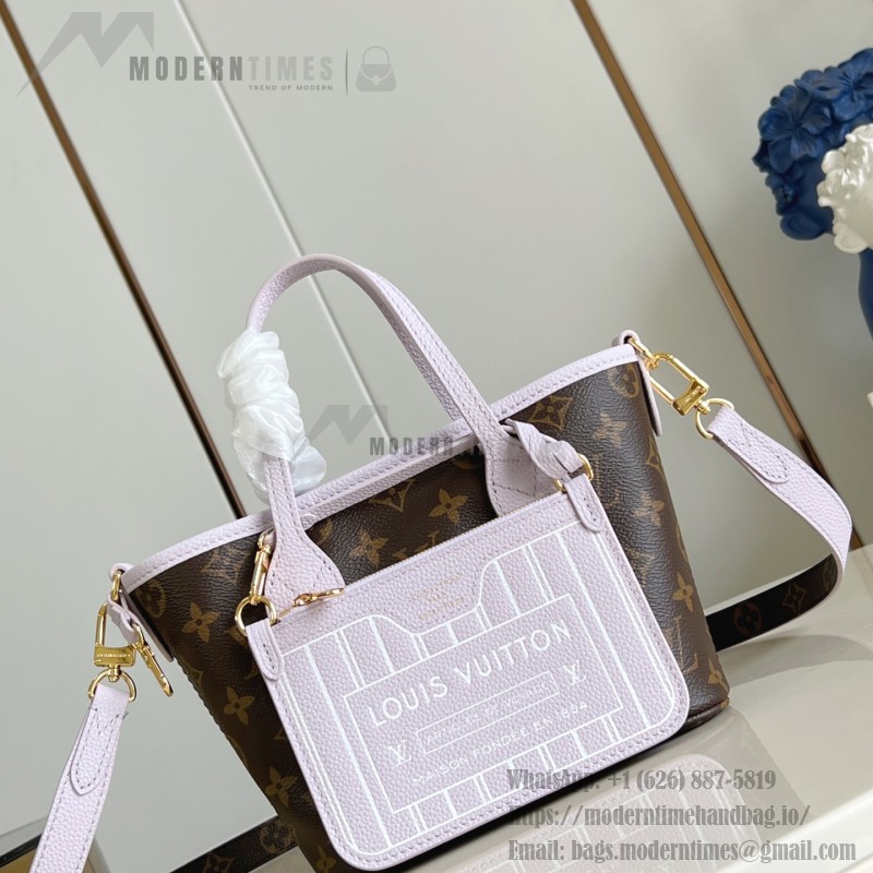 Louis Vuitton Neverfull Bandoulière Inside Out BB Handbag M25656 Purple