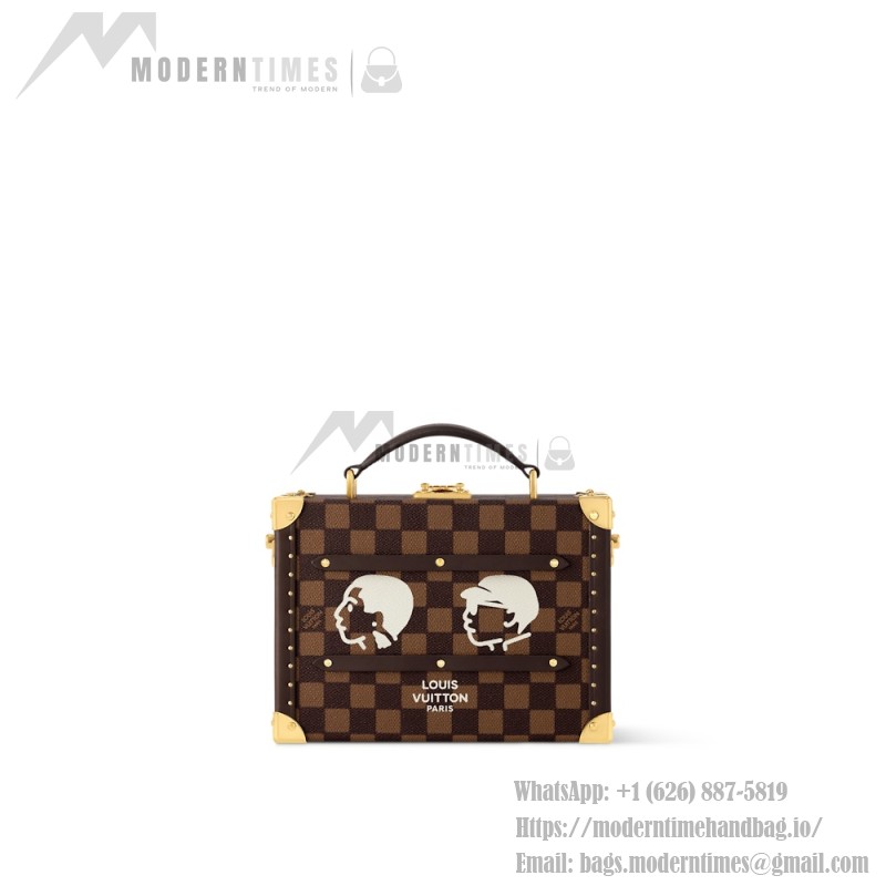 Louis Vuitton Sawagani Trunk Handbag N40765 Damier Phriendship Canvas