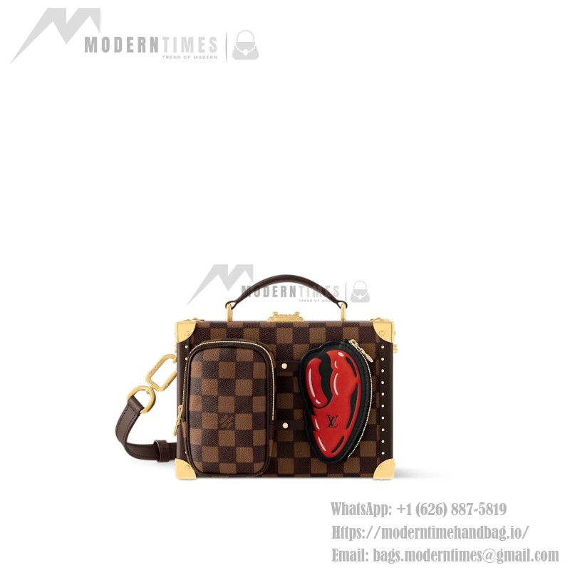 Louis Vuitton Sawagani Trunk Handbag N40765 Damier Phriendship Canvas
