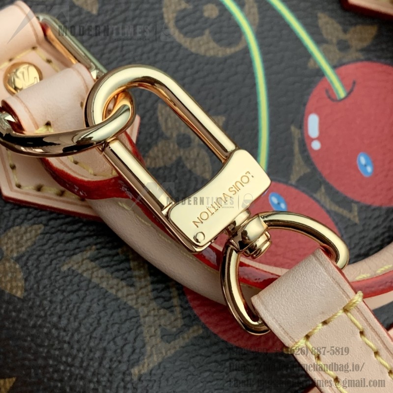 Louis Vuitton Nano Alma M13416 Cherry Monogram Handbag