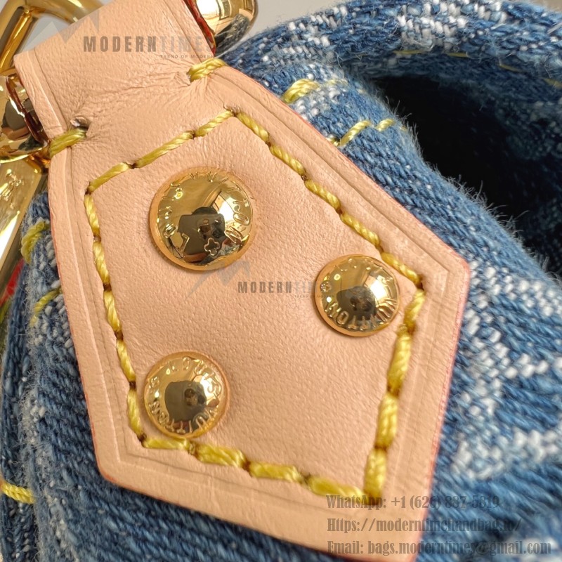 Louis Vuitton x Murakami Sunset Handbag M13680 Cherry Monogram Denim