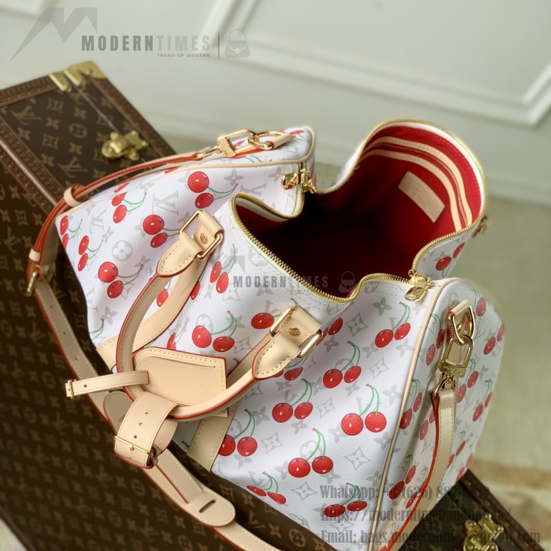 Louis Vuitton x Murakami Keepall Bandoulière 45 M13764 Cherry Monogram