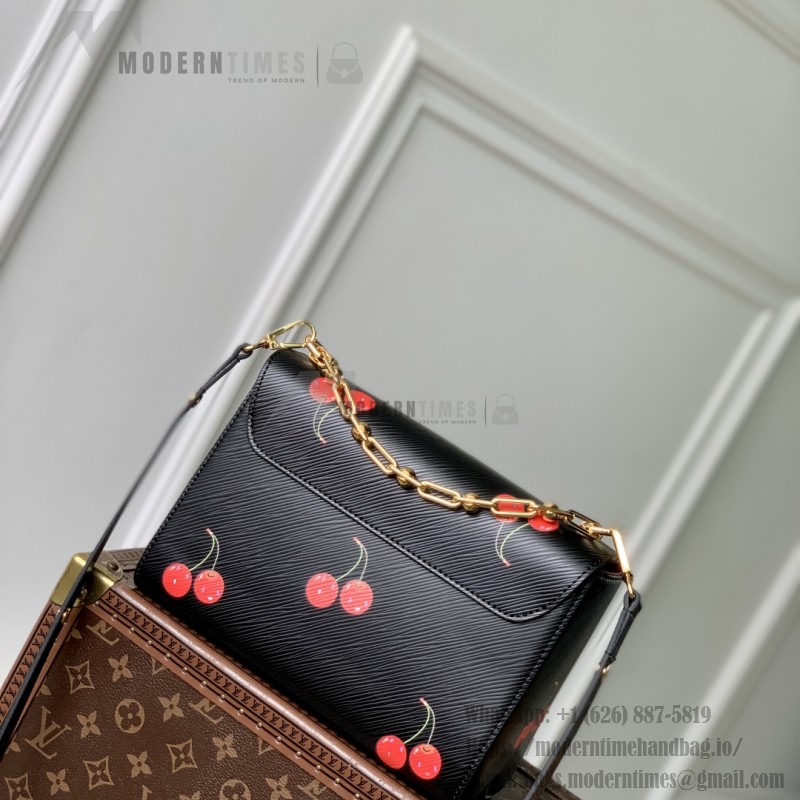 Louis Vuitton x Murakami Twist Medium Handbag M14094 Cherry Epi Leather
