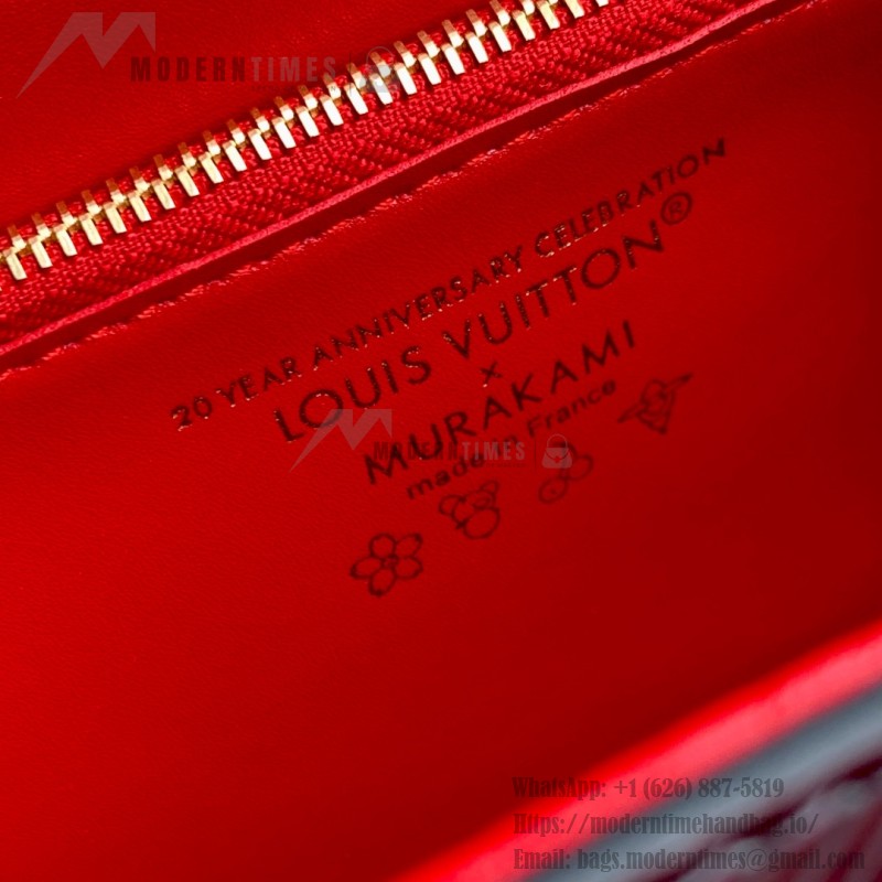 Louis Vuitton x Murakami Twist Medium Handbag M14094 Cherry Epi Leather