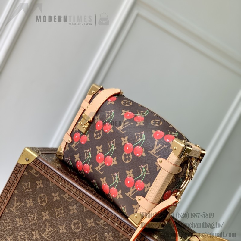 Louis Vuitton Side Trunk MM M14278 Cherry Murakami Re-edition Monogram Canvas