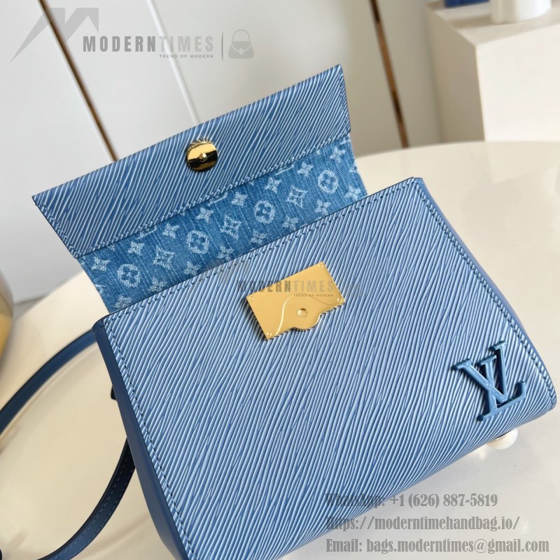 Louis Vuitton Cluny Mini Bag M14855 Denim Blue Epi Leather