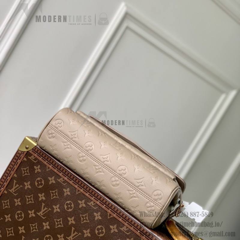 Louis Vuitton Anytime Flap Bag M14973 Beige / M14604 Black Monogram Empreinte Leather