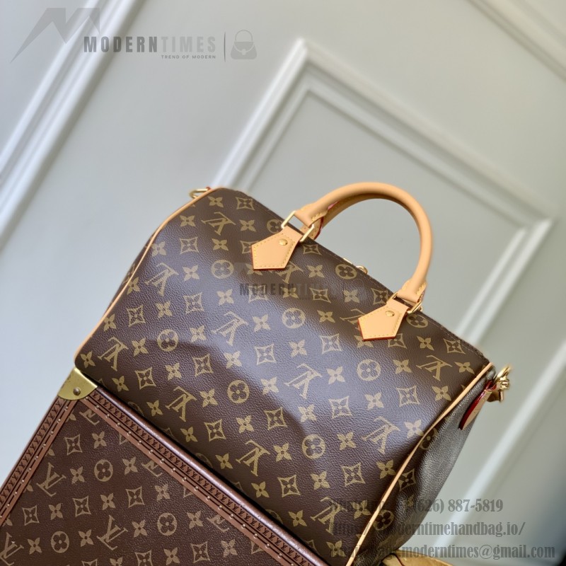 Louis Vuitton - Speedy Soft 30 Lucky Bag M15107 Monogram Canvas with VVN Leather Trim