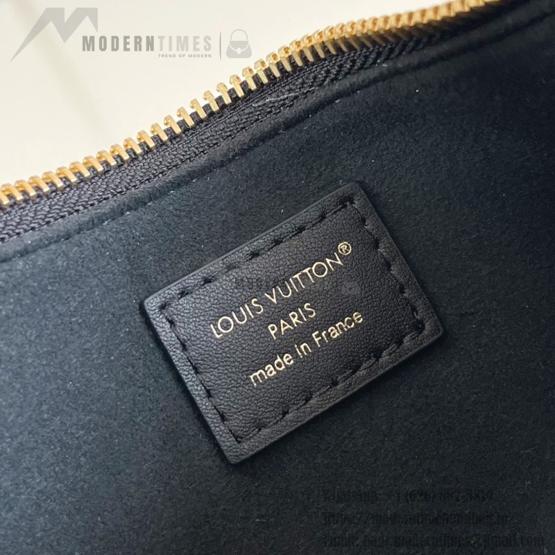 Louis Vuitton Pochette LV Bloom Apricot Rose Red Black – M25784 / M25525