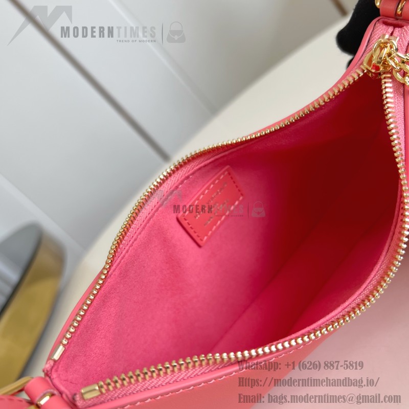 Louis Vuitton Pochette LV Bloom Apricot Rose Red Black – M25784 / M25525