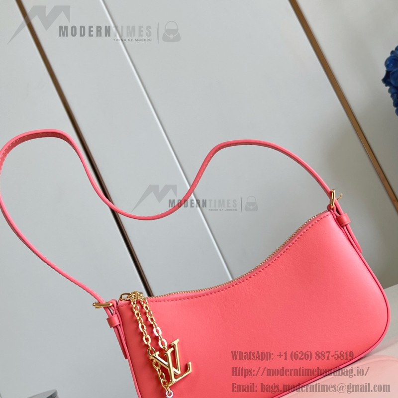 Louis Vuitton Pochette LV Bloom Apricot Rose Red Black – M25784 / M25525