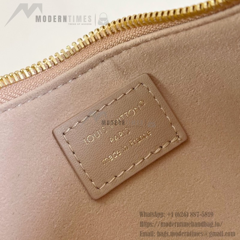 Louis Vuitton Pochette LV Bloom Apricot Rose Red Black – M25784 / M25525