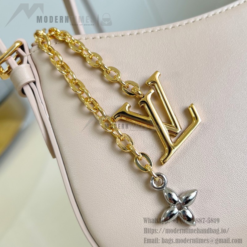 Louis Vuitton Pochette LV Bloom Apricot Rose Red Black – M25784 / M25525