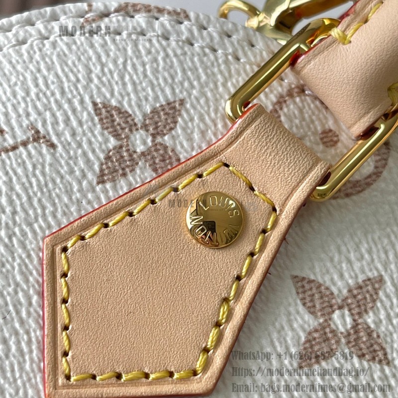 Louis Vuitton Alma Mini Handbag M25529 Monogram / M14933 Ivory White – Premium MB163c Chip