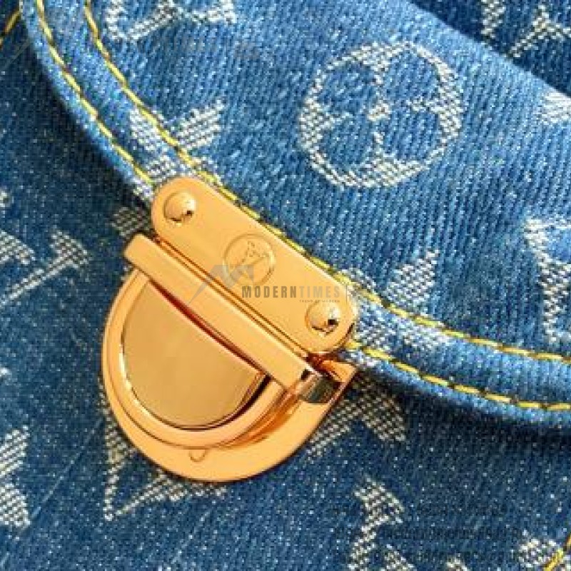 Louis Vuitton Vintage Denim Handbag Collection – Green, Pink, Blue