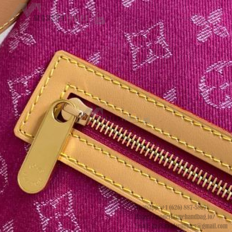 Louis Vuitton Vintage Denim Handbag Collection – Green, Pink, Blue