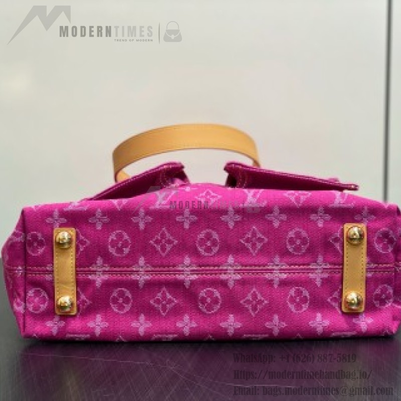 Louis Vuitton Vintage Denim Handbag Collection – Green, Pink, Blue