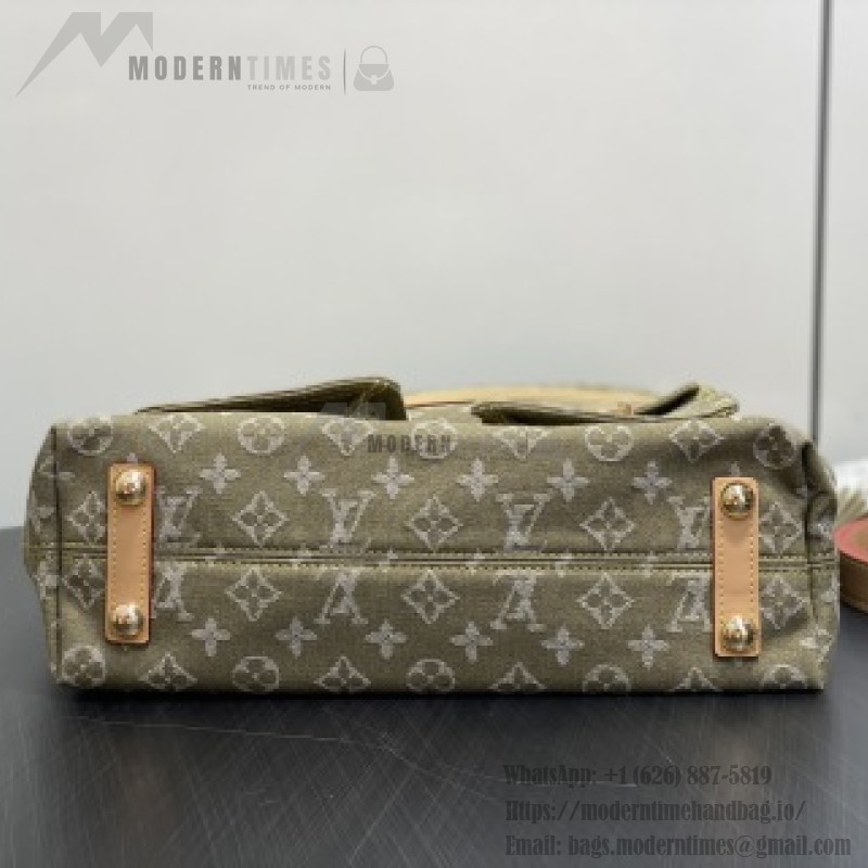 Louis Vuitton Vintage Denim Handbag Collection – Green, Pink, Blue