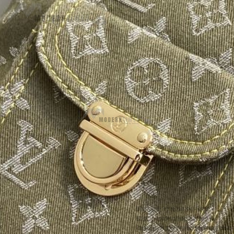 Louis Vuitton Vintage Denim Handbag Collection – Green, Pink, Blue